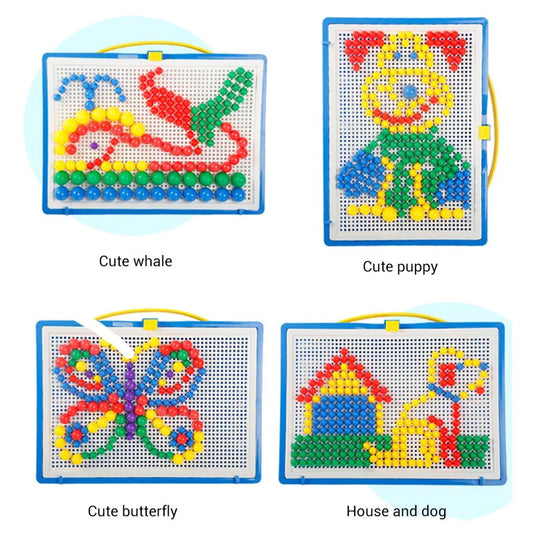 Children's creative puzzle board