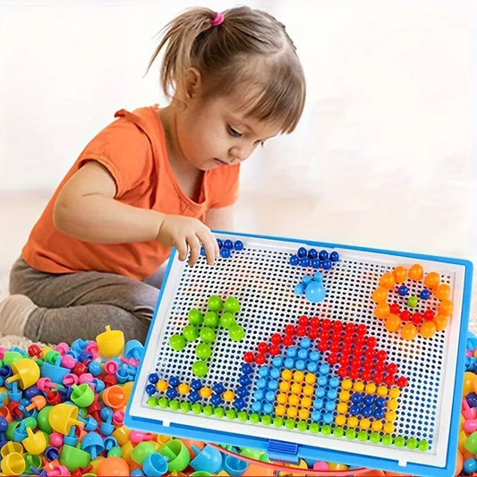 Children's creative puzzle board