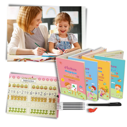 Reusable children's handwriting book (pack of 4)