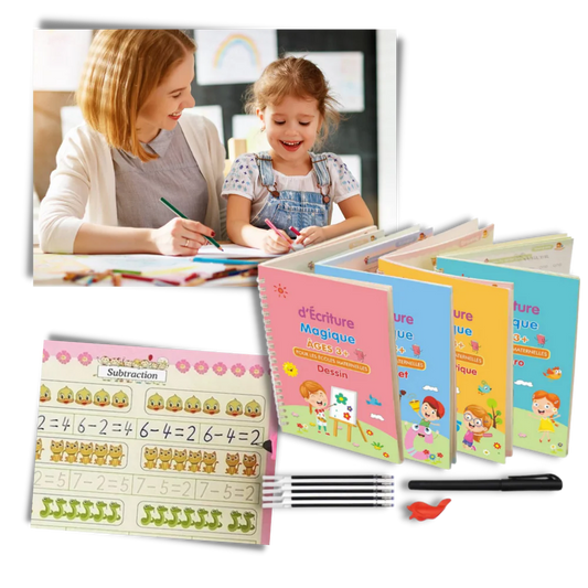 Reusable children's handwriting book (pack of 4)